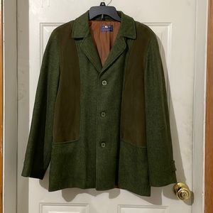 Vintage olive green Pendleton wool jacket. Small.